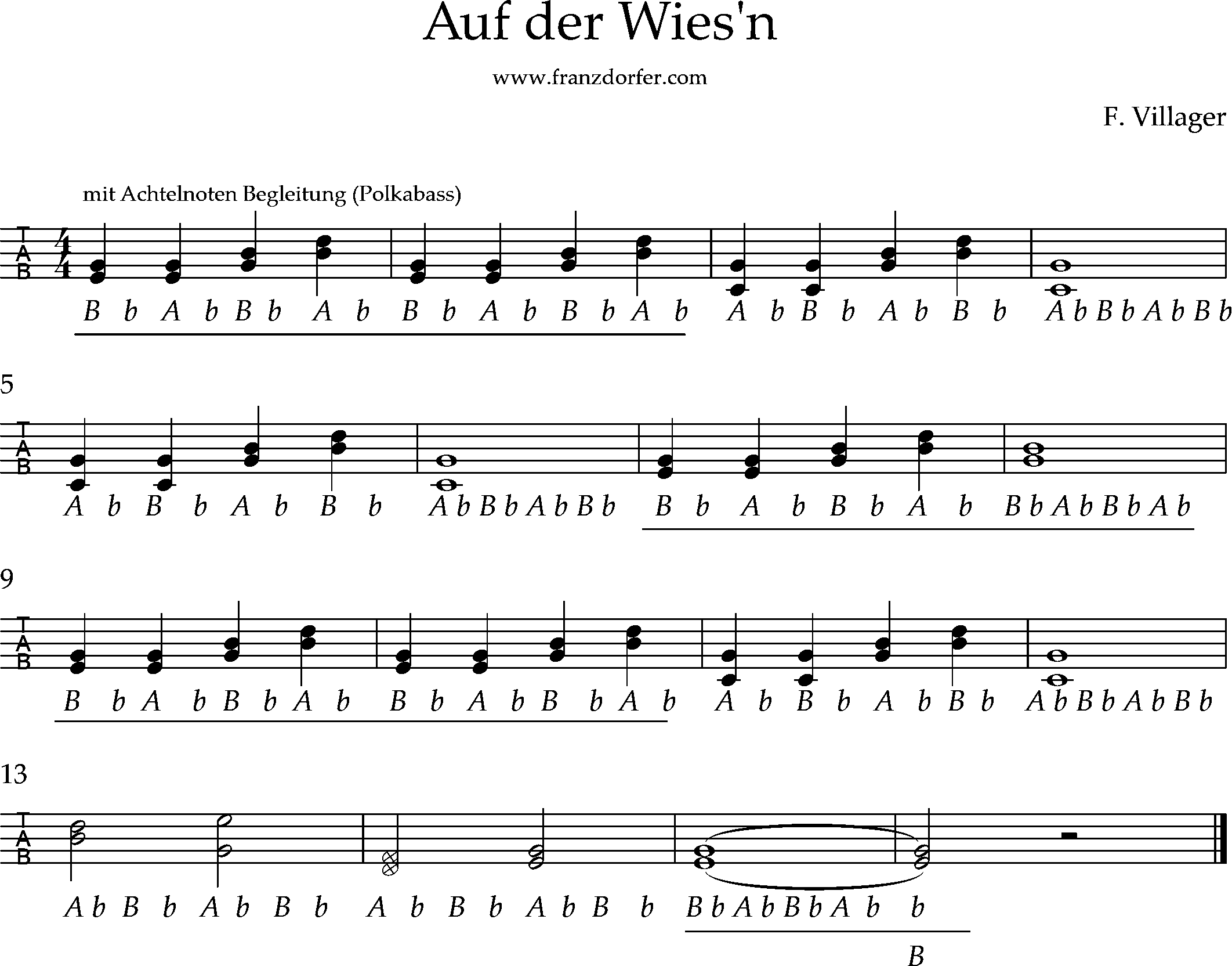 steirische Harmonika lernen- Auf der Wies'n-polka